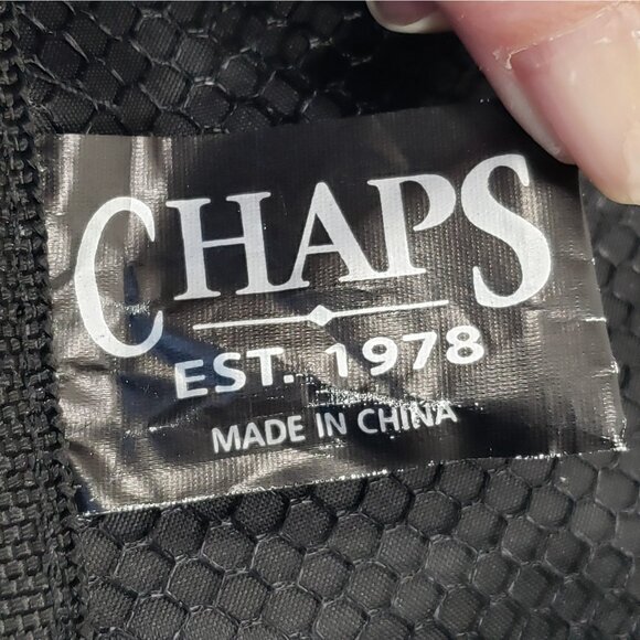 Chaps Voyager Black Canvas Hanging Toiletry Travel Bag Organizer NWT - Picture 9 of 9